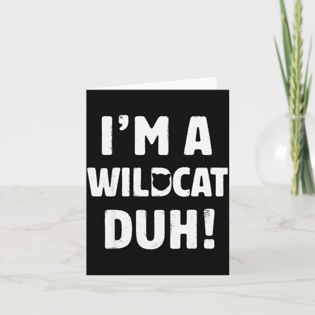 I'm A Wilat Duh Tee Great Halloween And Christmas  Karte (Vorderseite)