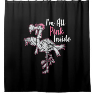 Im All Pink Innen Funny Halloween Flamingo Geschen Duschvorhang