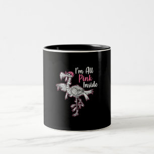 Im All Pink Innen Funny Halloween Flamingo Geschen Zweifarbige Tasse
