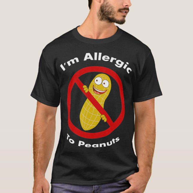Im Allergic To Peanuts T-Shirt (Vorderseite)