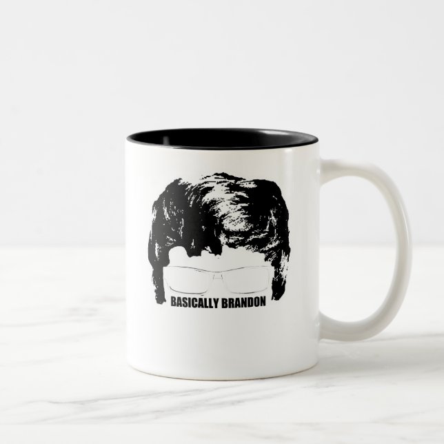 Im Allgemeinen Brandon Logo-Tasse Zweifarbige Tasse (Rechts)