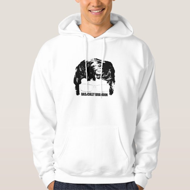 Im Allgemeinen Brandon LogoHoodie! (Weiß) Hoodie (Vorderseite)