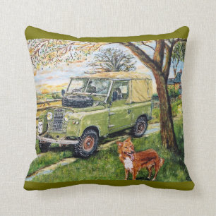 Im altem Stil Land Rover-Kissen Kissen