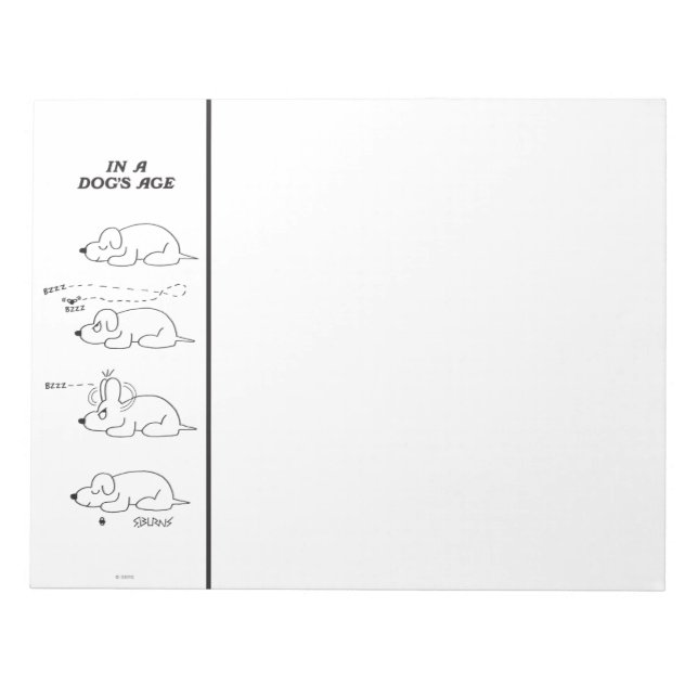 Im Alter eines Hundes Notizblock (Vorderseite)