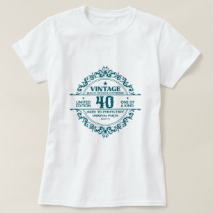 Im Alter zur Perfektion Vintage 40. (Anpassbar) T-Shirt