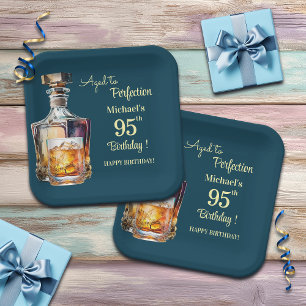 Im Alter zur Vollkommenheit Männer 95. Whiskey Geb Pappteller