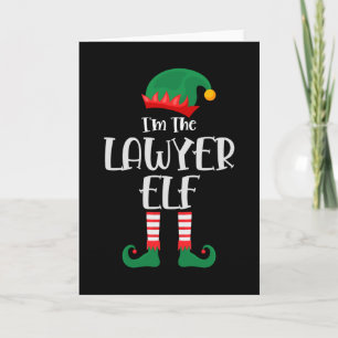 Im Anwalt-Elch-Weihnachtsmann-Paarung Karte