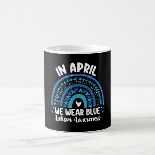 Im April tragen wir Blau Autismus-Bewusstseins-Reg Kaffeetasse