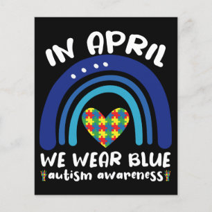 Im April tragen wir Blau Autismus-Bewusstseinsmona