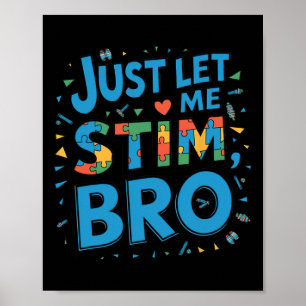 Im April tragen wir Blau, lasst mich einfach stimm Poster