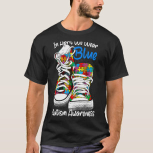 Im April tragen wir Blauer Autismus Bewusstseinsbi T-Shirt