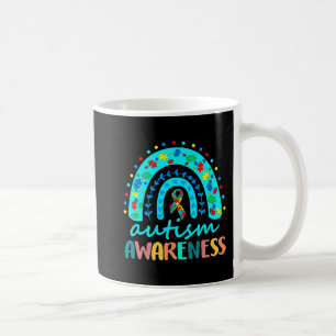 Im April tragen wir Blauer Autismus Rainbow Awaren Kaffeetasse