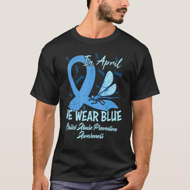Im April tragen wir Blauer für die Prävention von  T-Shirt (Vorderseite)