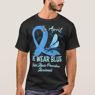 Im April tragen wir Blauer für die Prävention von T-Shirt