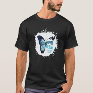 Im April tragen wir blaues Autismus Bewusstsein Au T-Shirt