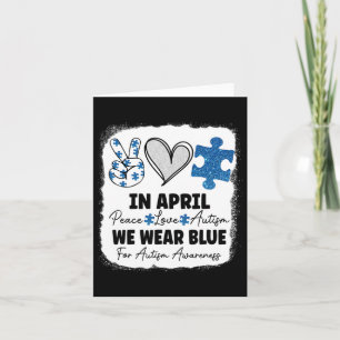 Im April tragen wir Blue for Autismus Awareness Pe Karte