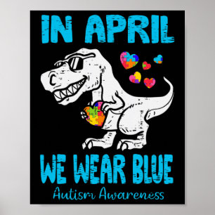 Im April tragen wir Blue T Rex Dino von Poster
