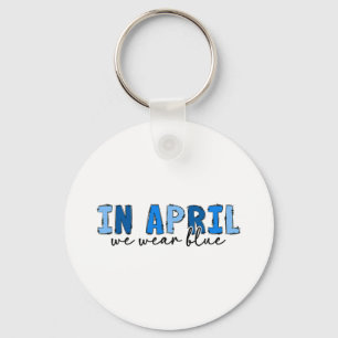 Im April tragen wir den blauen Autismus Awareness Schlüsselanhänger