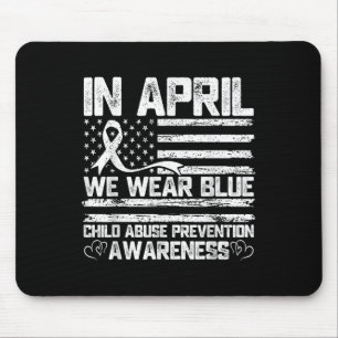 Im April tragen wir ein blauer Monat des Kindesmis Mousepad