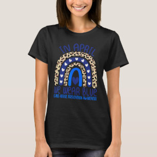 Im April tragen wir eine blaue Coole Prävention vo T-Shirt
