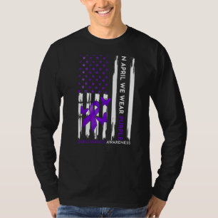 Im April tragen wir einen Lila Sarcoidose-Sensibil T-Shirt