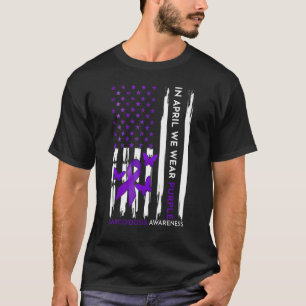 Im April tragen wir einen Lila Sarcoidose-Sensibil T-Shirt