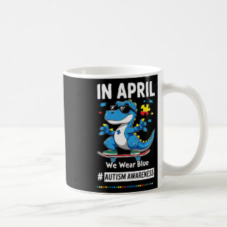 Im April tragen wir lustige Skateboarding-Dinosaur Kaffeetasse