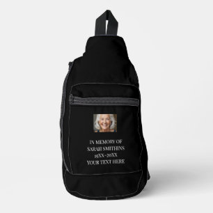 Im Arbeitsspeicher schwarzer, benutzerdefinierter  Crossbody Bag