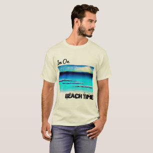 Im auf dem Shirt der Strand-Zeit-Männer