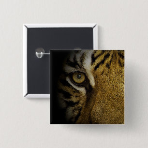 Im Auge eines Tigers Button