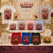 Im August geboren Gladiolus Edition Basic Damen T-