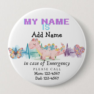 I'm autistic emergency pin Button badge
