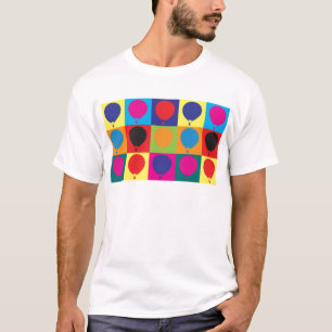 Im Ballon aufsteigende Pop-Kunst T-Shirt