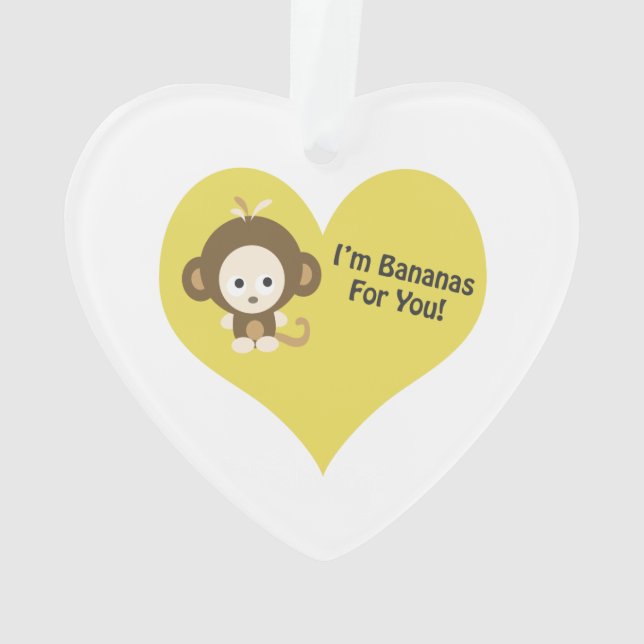 Im Bananen für Sie Affe Ornament (Rückseite)