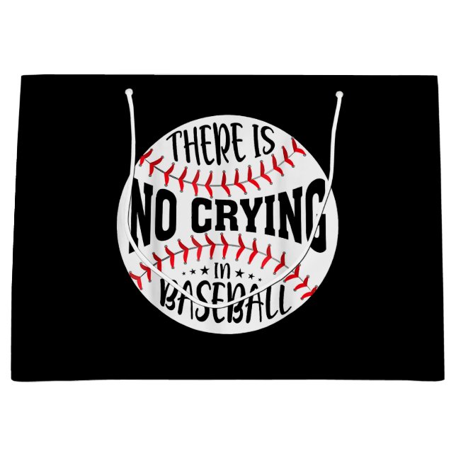Im Baseball gibt es kein Weinen Große Geschenktüte (Vorderseite)