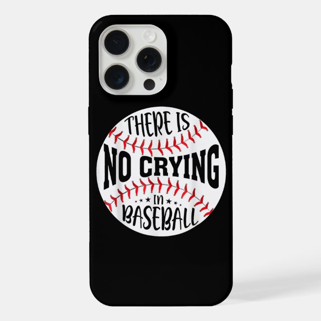 Im Baseball wird nicht geweint iPhone 15 Pro Max Hülle (Rückseite)