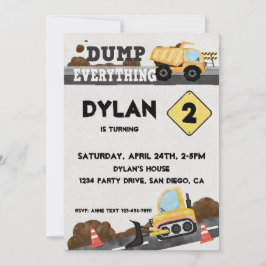 Im Bau befindlicher Party-Lkw Einladung