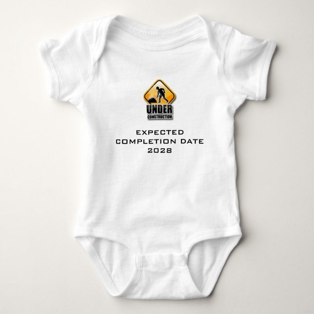 Im Baugewerbe wächst das sonnige Baby Baby Strampler (Vorderseite)