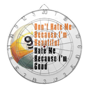 Im Beautiful Im Good 9 Ball Dartscheibe
