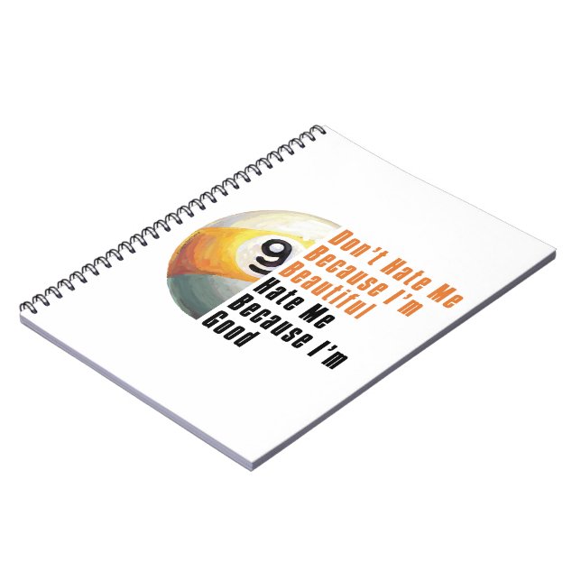 Im Beautiful Im Good 9 Ball Notizblock (Linke Seite)