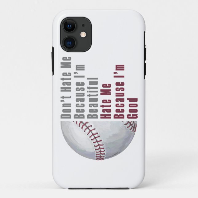 Im Beautiful Im Good Baseball Case-Mate iPhone Hülle (Rückseite)