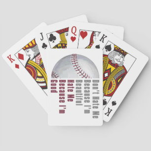 Im Beautiful Im Good Baseball Spielkarten