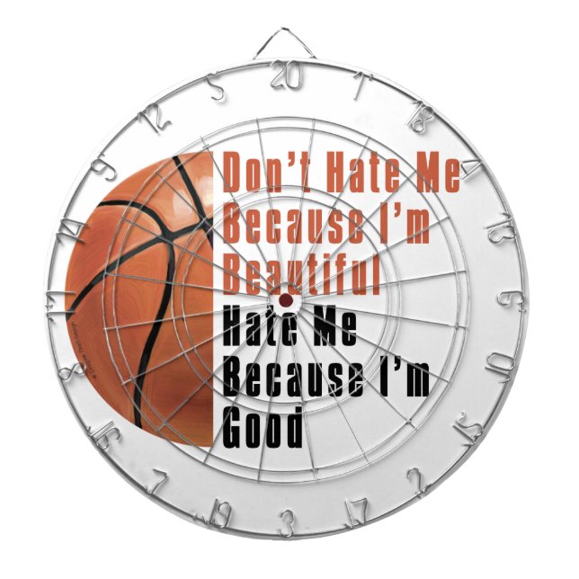Im Beautiful Im Good Basketball Dartscheibe (vorne)