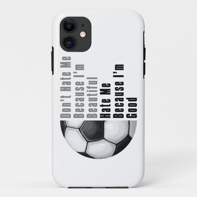 Im Beautiful Im Good Soccer Ball Case-Mate iPhone Hülle (Rückseite)