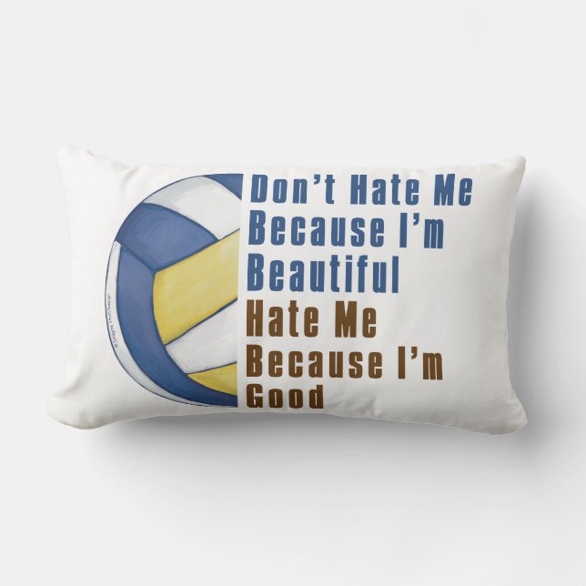 Im Beautiful Im Good Volleyball Lendenkissen (Vorderseite)