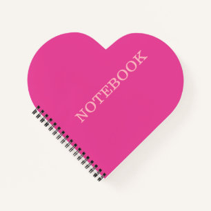"I'm Beautiful Pink" - heartförmiges Notebook Notizbuch