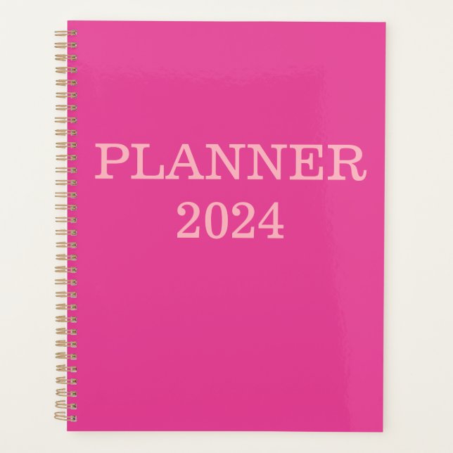 "I'm Beautiful Pink" Planner 2024 (Devant)