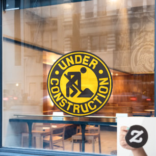 Im Bereich Bauvorbereitung: Geschäftsbereich Gebäu Fensteraufkleber