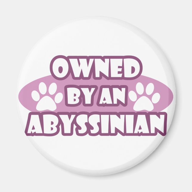 Im Besitz eines Abessiniers Magnet (Vorne)
