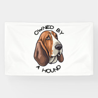 Im Besitz eines Basset Hound Banner